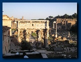 zicht op het Forum Romanum�