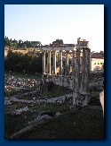 Forum Romanum met tempelresten van Saturnus en Vespasianus�