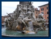 Vierstromenfontein van Bernini op het Piazza Navona�